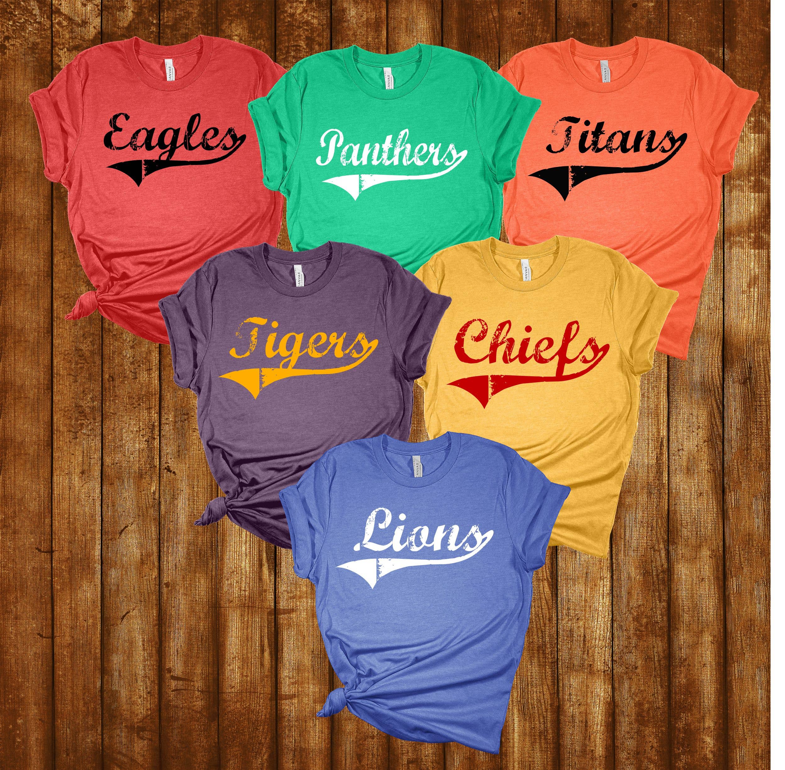 American Threadz Apparel - Wholesale Screen Printed T-Shirt - Women's - Custom Vintage Mascot Tee