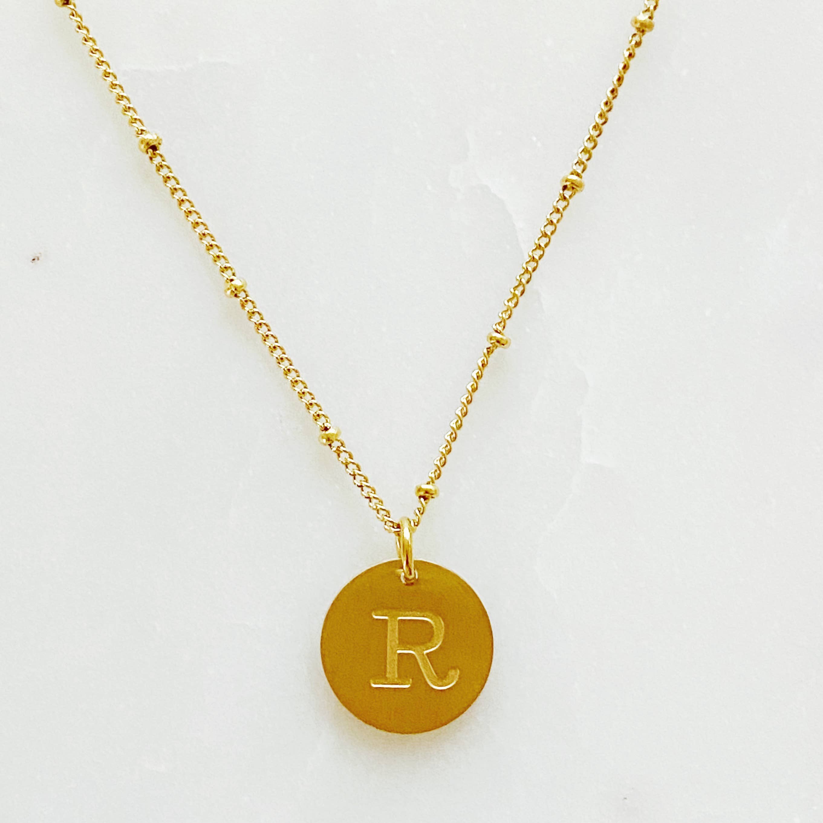 Ellison+Young - Wholesale Pendant/Charm Necklace - Ellison + Young: Singular Charm Initial Necklace12