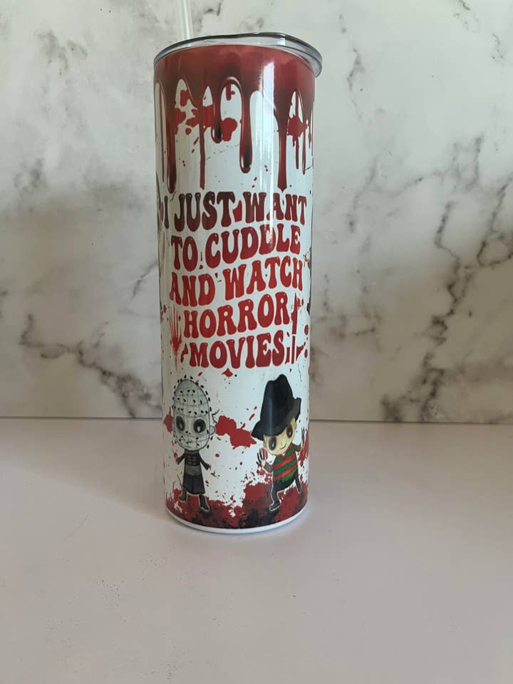 Just want to cuddle and watch horror movies for wholesale by Itsfaithscreations