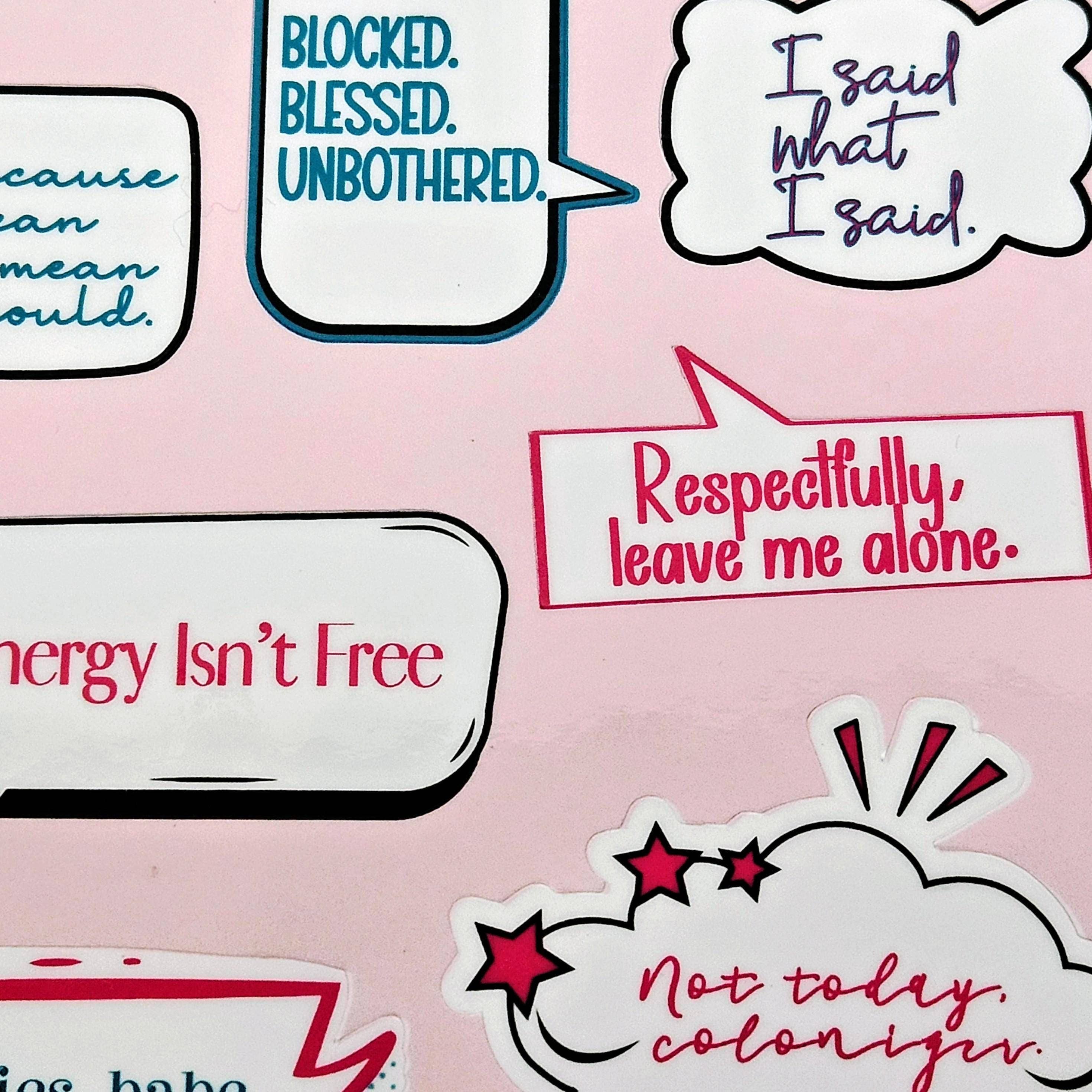 ShesSoCrafty Goods - Wholesale Sticker - Boundaries Babe Waterproof Vinyl Stickers for Journaling5