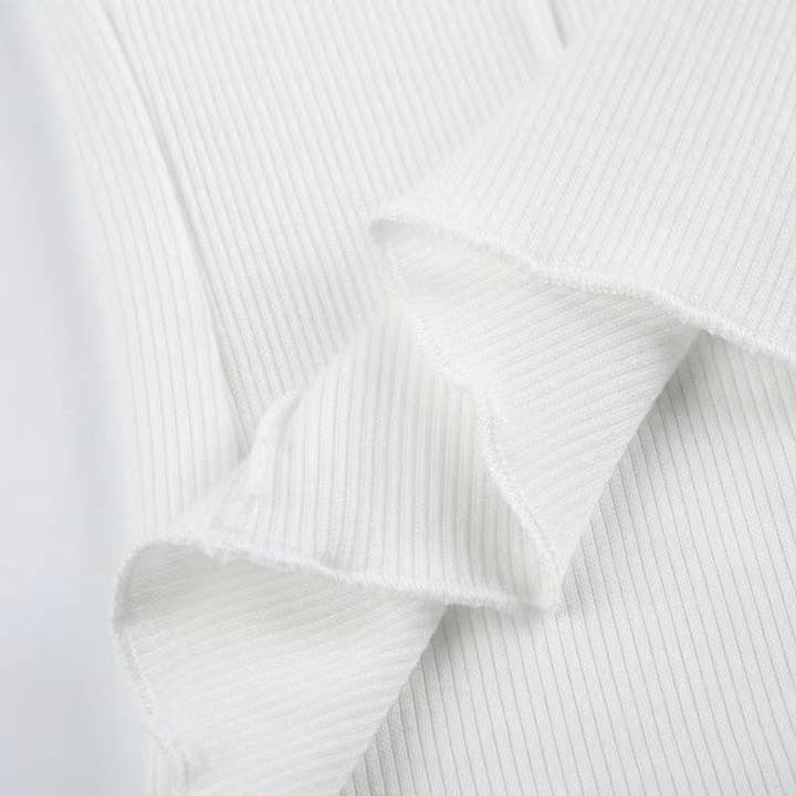 HIDDENBRAND - Wholesale T-Shirt - Women's - Slim basic y2k ribbed top long-sleeved T-shirt7