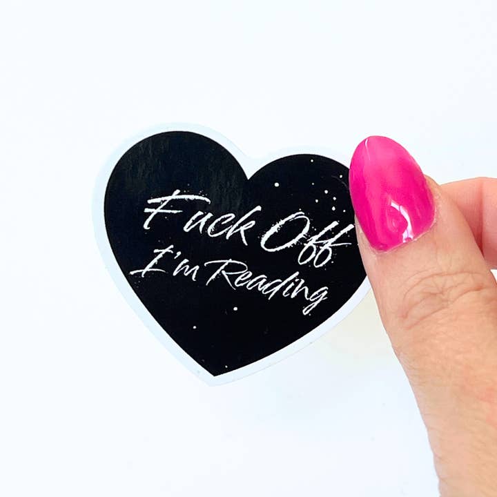 Fuck Off I'm Reading Sticker for wholesale by Little Smut Closet