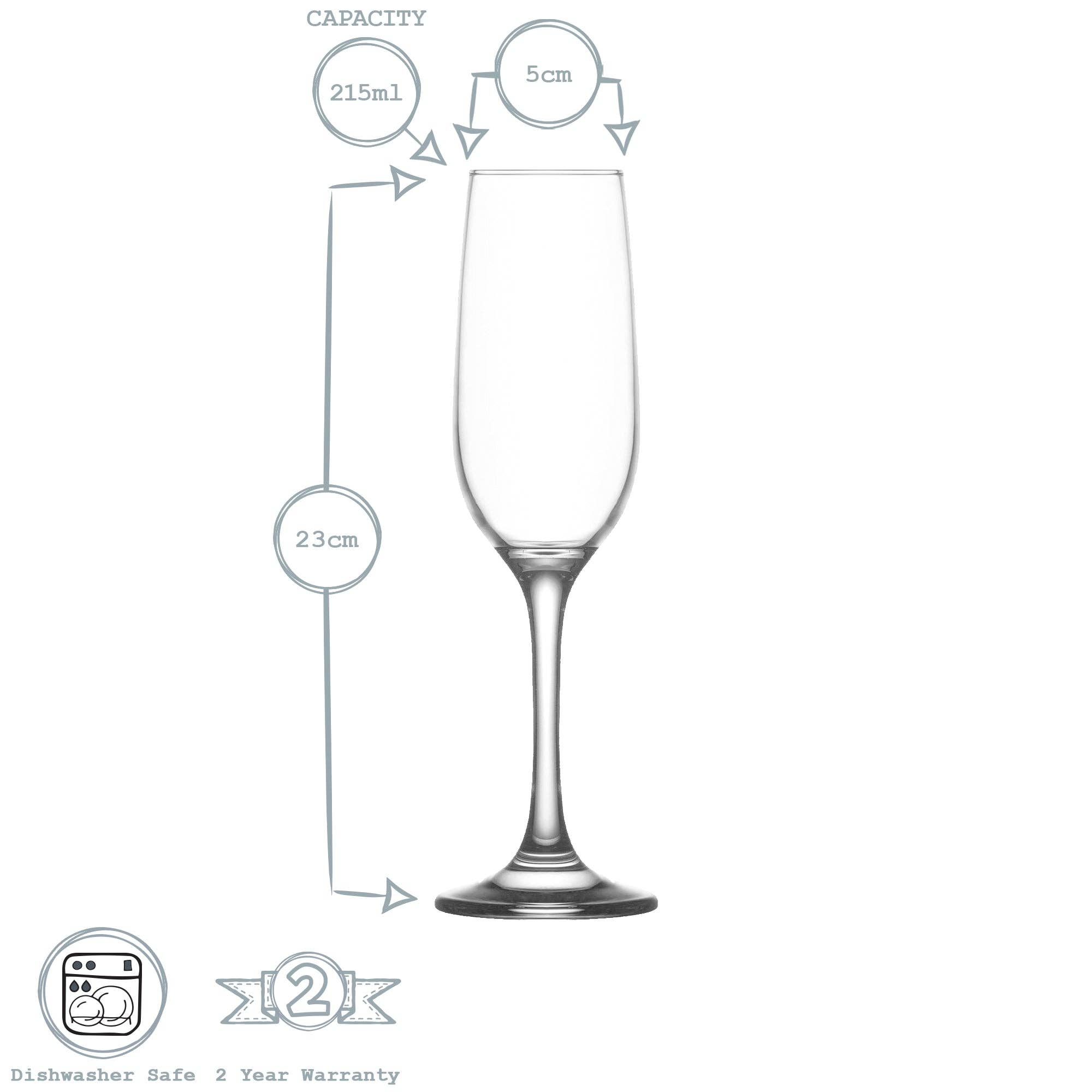 Rinkit Ltd – wholesale Champagne flute – 215ml Fame Glass Champagne Flute - Full Colour2