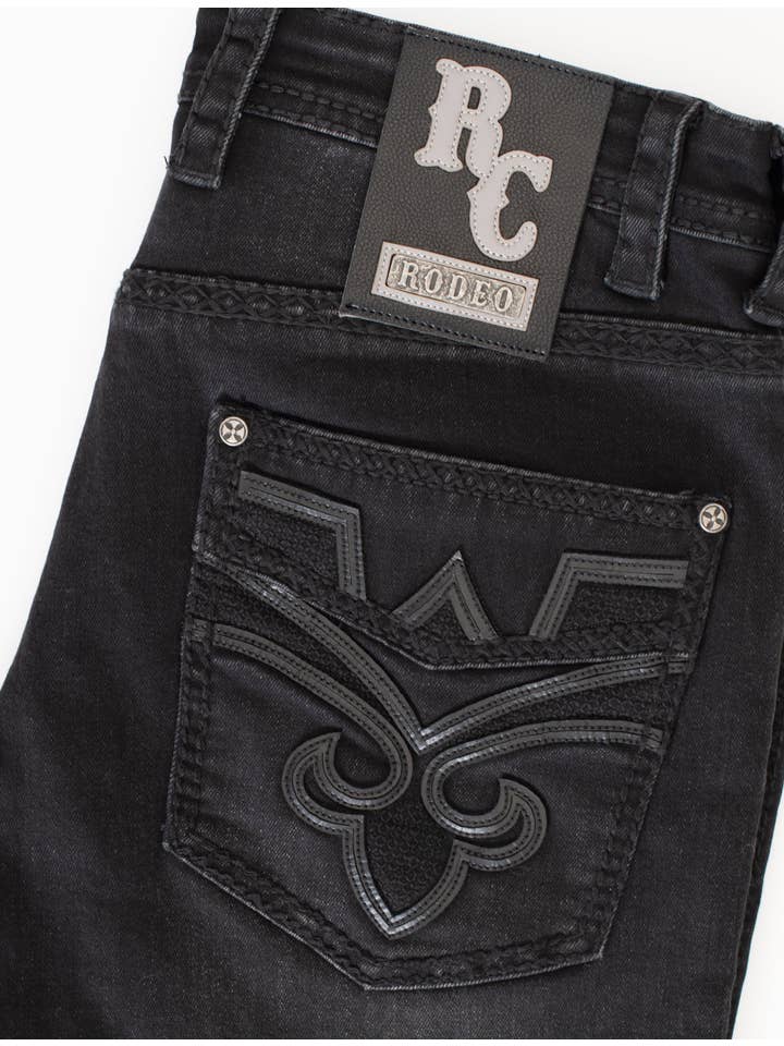 Rodeo Clothing - Wholesale Jeans - Men's - MEN'S COTTON/SPANDEX STRETCH FANCY SLIM STRAIGHT JEANS-RP500-511