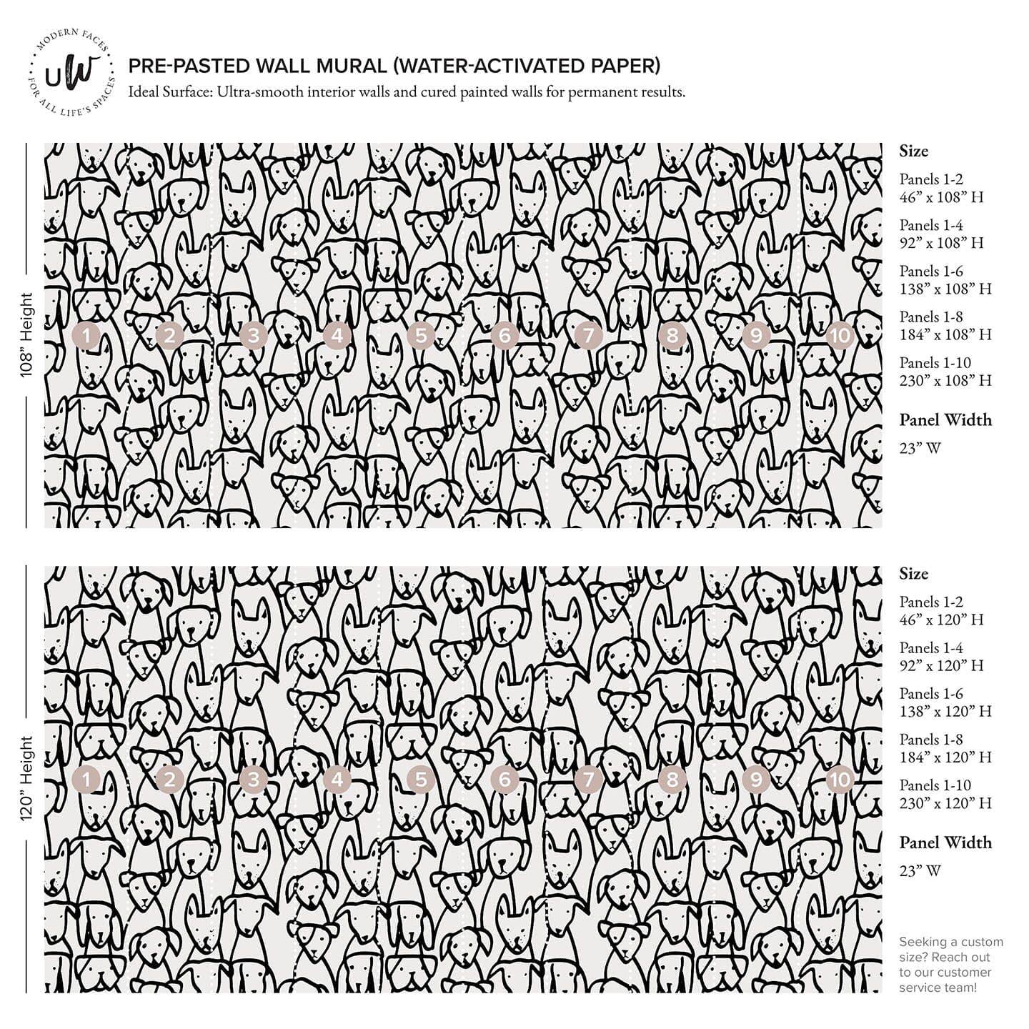 Urbanwalls - Wholesale Wallpaper - Puppy Mural11