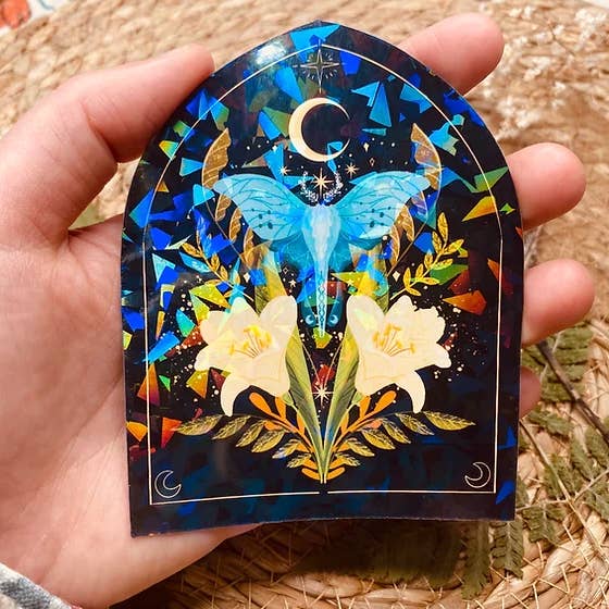 Split Moon Studios - Wholesale Sticker - Holografische vinylstickers met vlinder - Bullet Journal