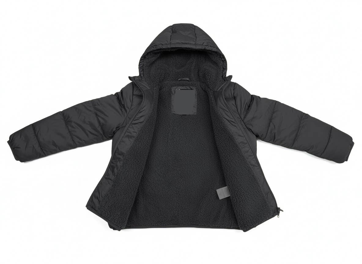 1826 - Vente Doudoune – enfant - Doudounes à capuche doublées en sherpa pour garçons 1826 tailles 4-202