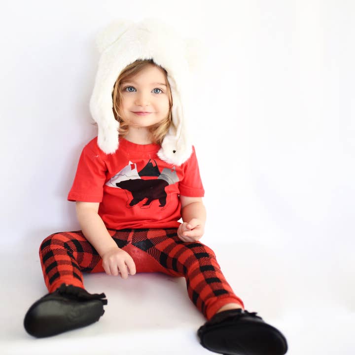 Doodle Pants – Engroshandel T-shirt - Børn – Black Bear Toddler og Kids Shirt6