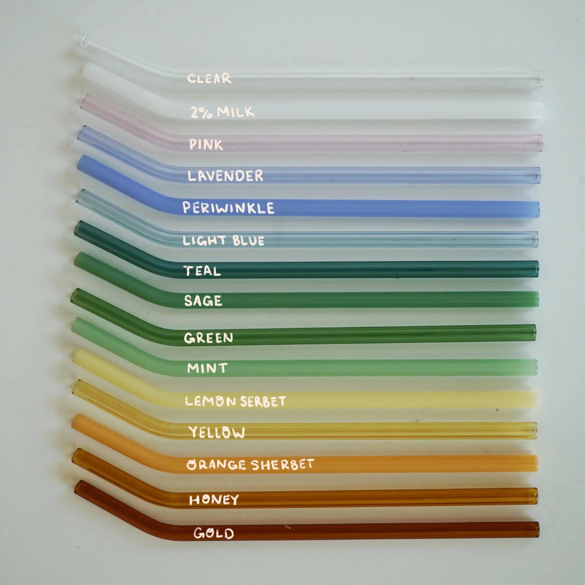 Cheerware – Großhandel Trinkhalm – Gebogene Glas-Trinkhalme1