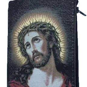 Oremus Mercy – Engroshandel Posetaske – unisex – Rosenkranspose - Jesus m/ Tornekronen 3″ x 4″0
