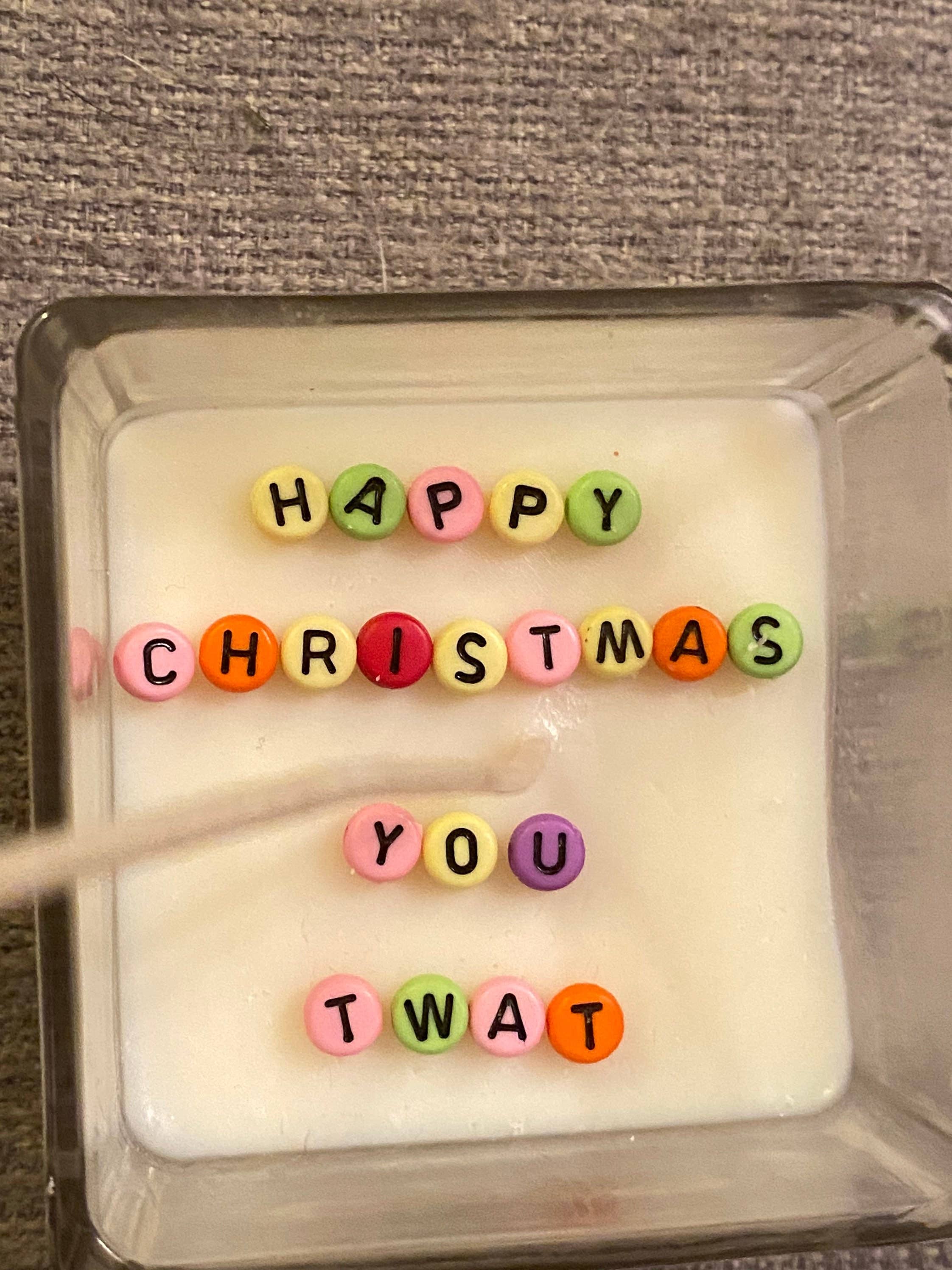 Pugglewick candles – wholesale Burkljus – Dolda meddelande ljus - God Jul Du Twat0