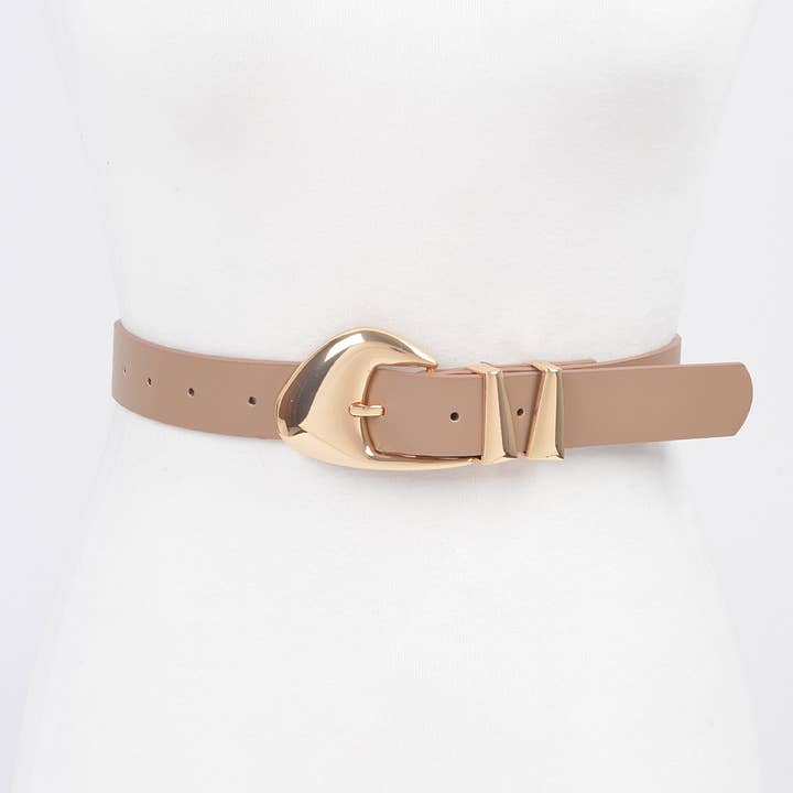 3AM BY H&D ACCESSORIES - Wholesale Belt - Women's - Faux Leather Multi Metal Buckle Belt8