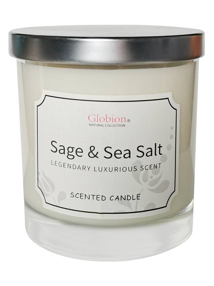 Globion natural scented candle - Sage & Sea salt for wholesale by Globion