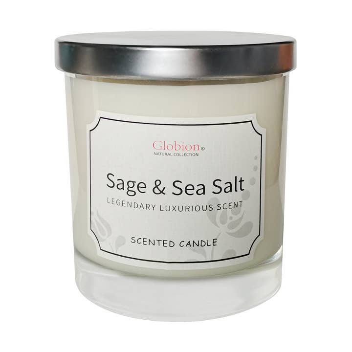 Globion - Wholesale Travel Candles - Globion natural scented candle - Sage & Sea salt0