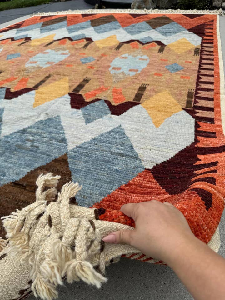 Hunt - 9-10x13 Afghan-Moroccan Area Rug for wholesale by The Rug Mine