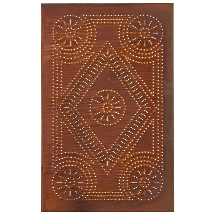 Extended Diamond Panel in Rustic Tin for wholesale by Irvin's Tinware