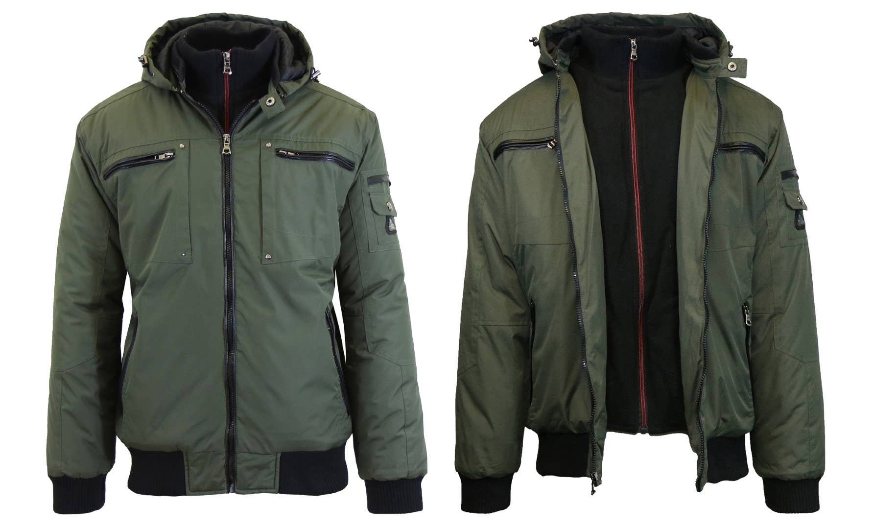 Galaxy By Harvic - Wholesale Jacket - Men's - Men's Heavyweight Jacket With Detachable Hood1