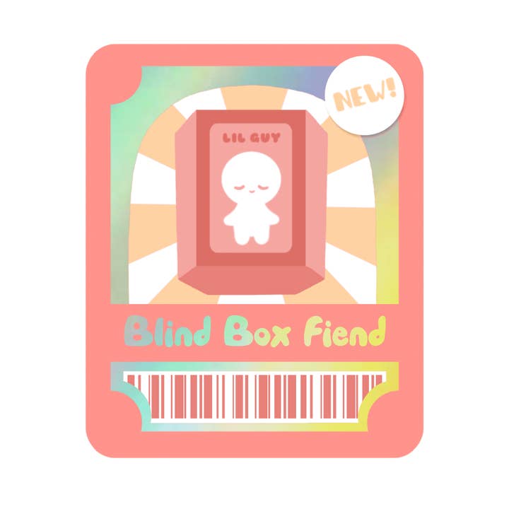 Blind Box Fiend Vinyl Sticker for wholesale by Lottemp3