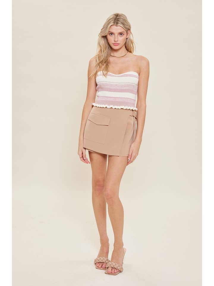 idem ditto – wholesale Skirt – Women’s – CLASSIC WRAP MINI SKIRT WITH ATTACHED BELT BUCKLE18