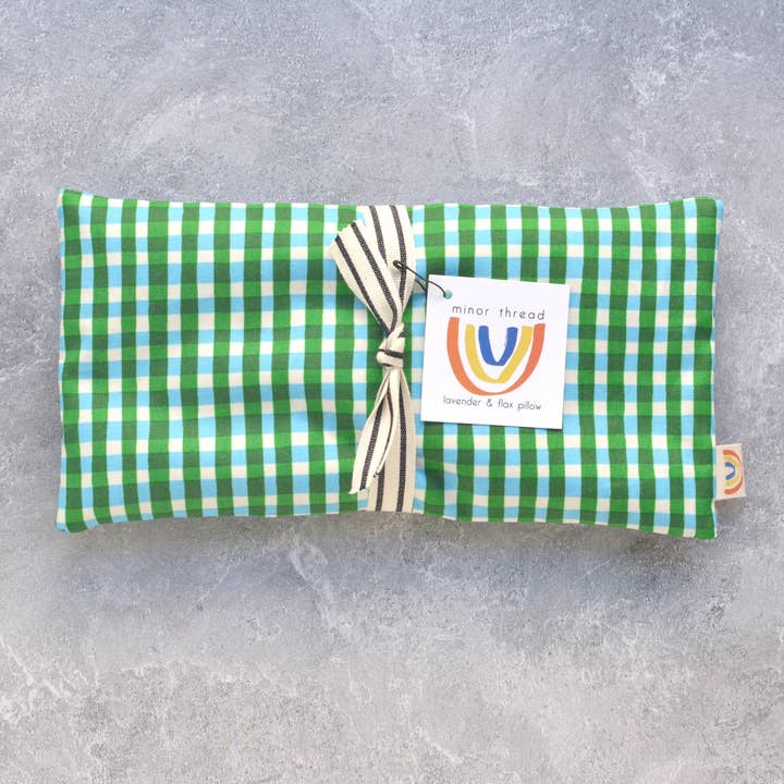 Grøn & Blå Ternet Vægtet Øjenpude for engroshandel hos Minor Thread