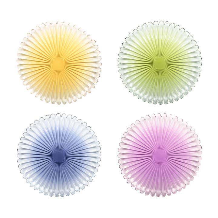 Set van 4 multicolor dessertborden voor wholesale door AULICA