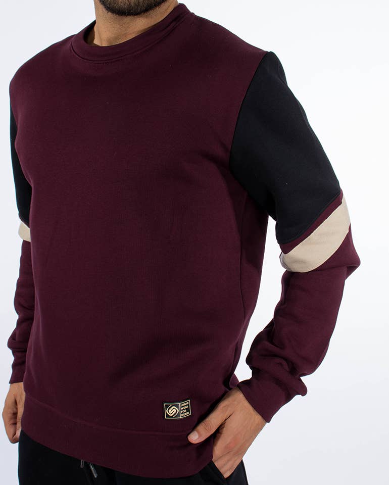 StockNow Unipessoal - Vendita all'ingrosso Felpa - Uomo - Felpa Sweat West color bordeaux3