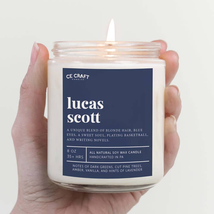 Lucas Scott Scented Candle for wholesale by CE Craft Co