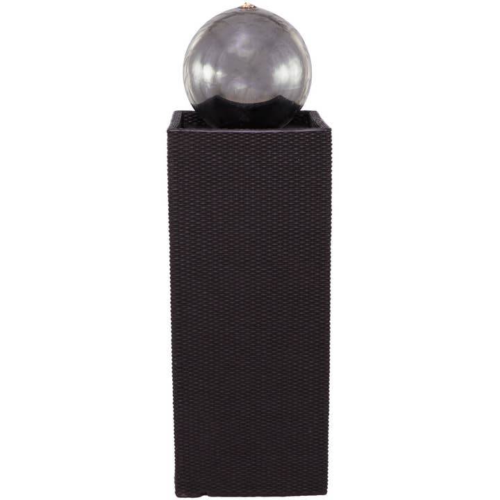 A-22929: FIBERCLAY WATER FOUNTAIN WITH LED LGHTS 14"W, 44"H for wholesale by Import Corner