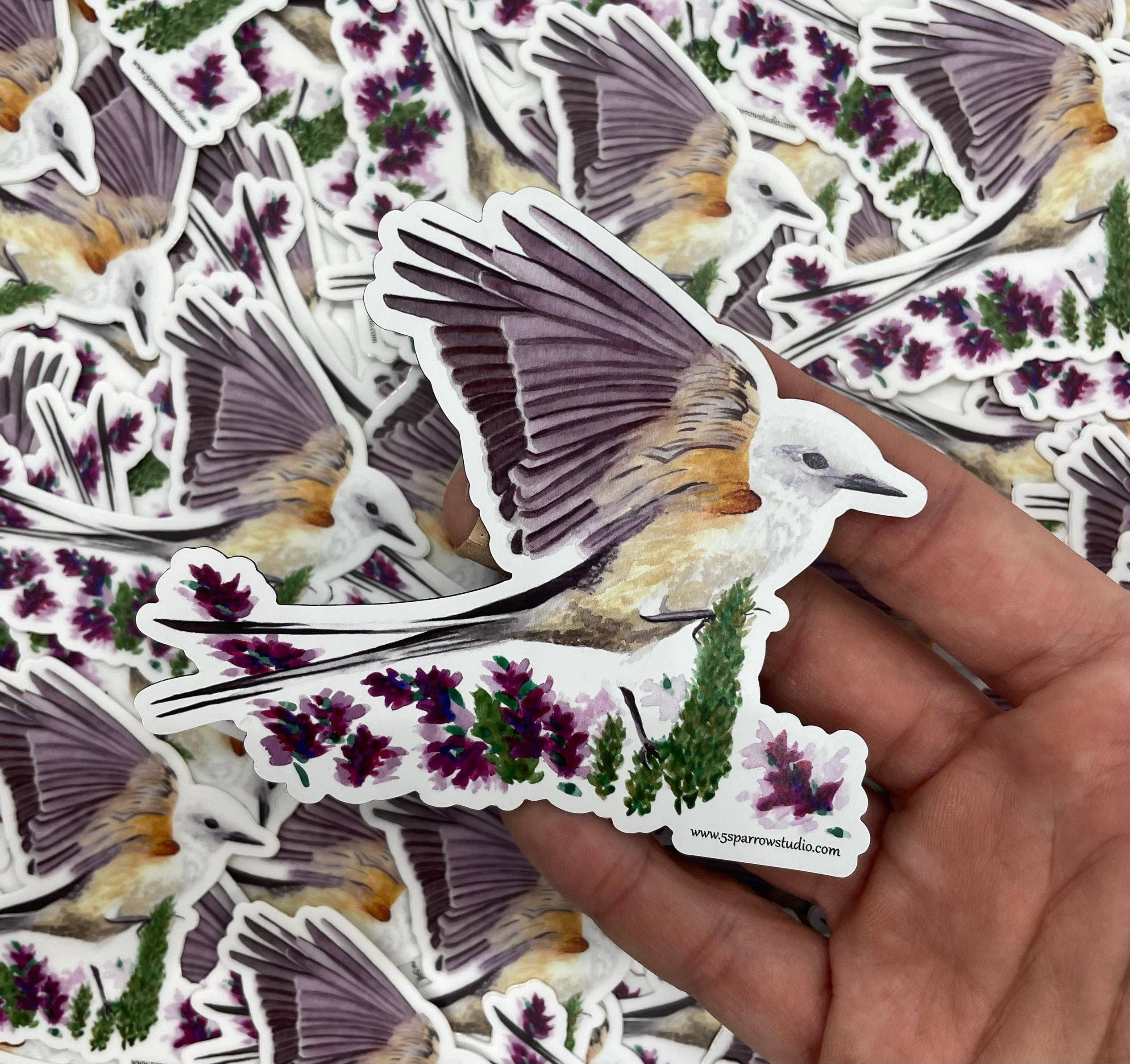 Bird Art by KB - Wholesale Magnet - Scissortail Flycatcher - Magnet