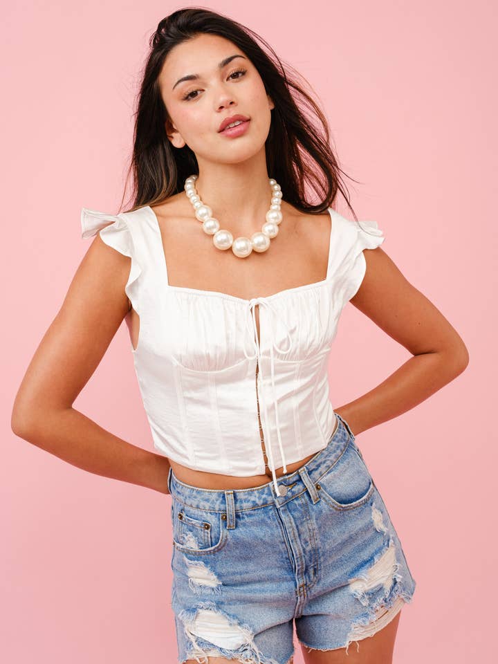 SATIN VOLANGTOPP S10490 för wholesale av Signature 8