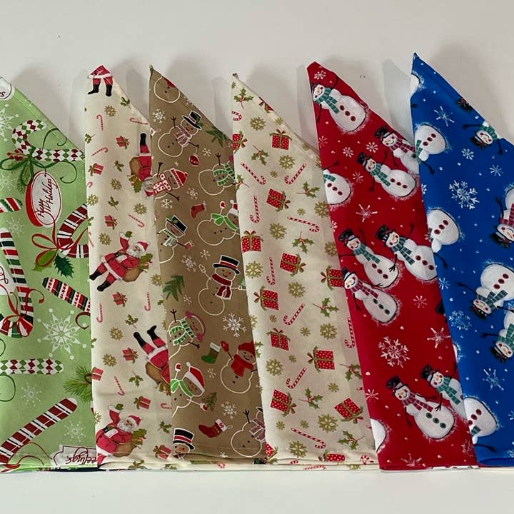 Christmas Pet Bandanas - assorted patterns and other Purchase Wholesale custom pet bandanas. Free Returns & Net 60 Terms on Faire trending on Faire.