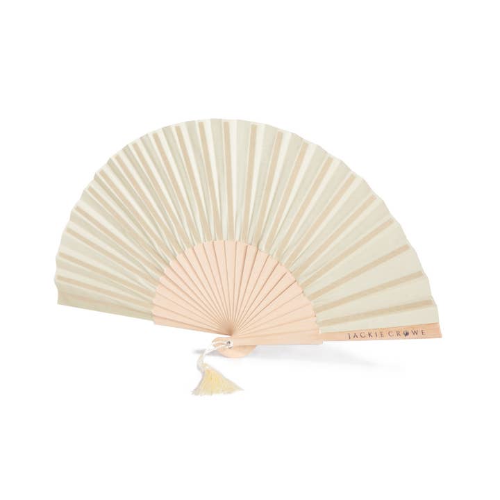 Linen Fan - Aloe for wholesale by Jackie Crowe