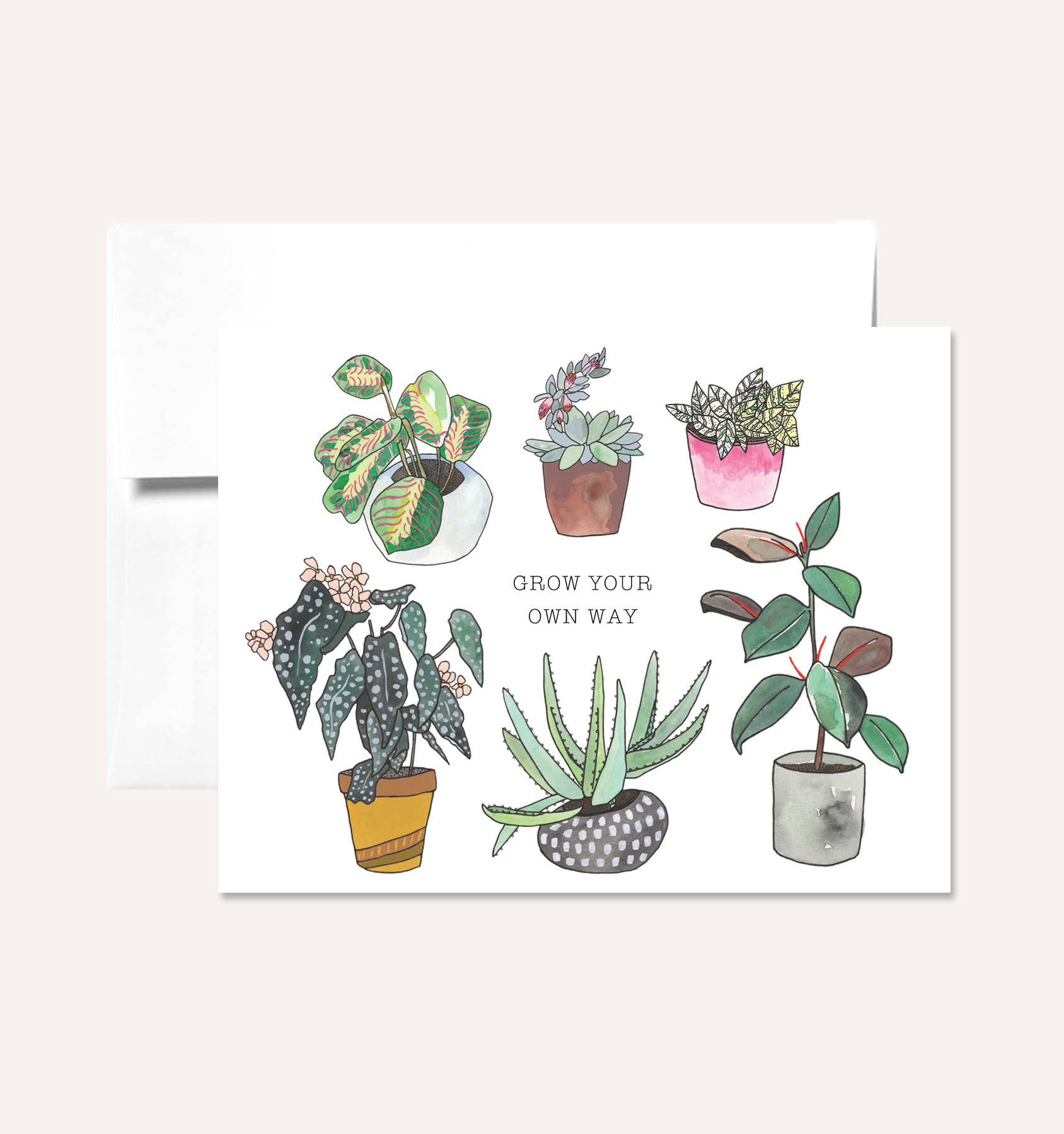 Persika Design Co. – wholesale Everyday greeting card – Grow Your Own Way Greeting Card