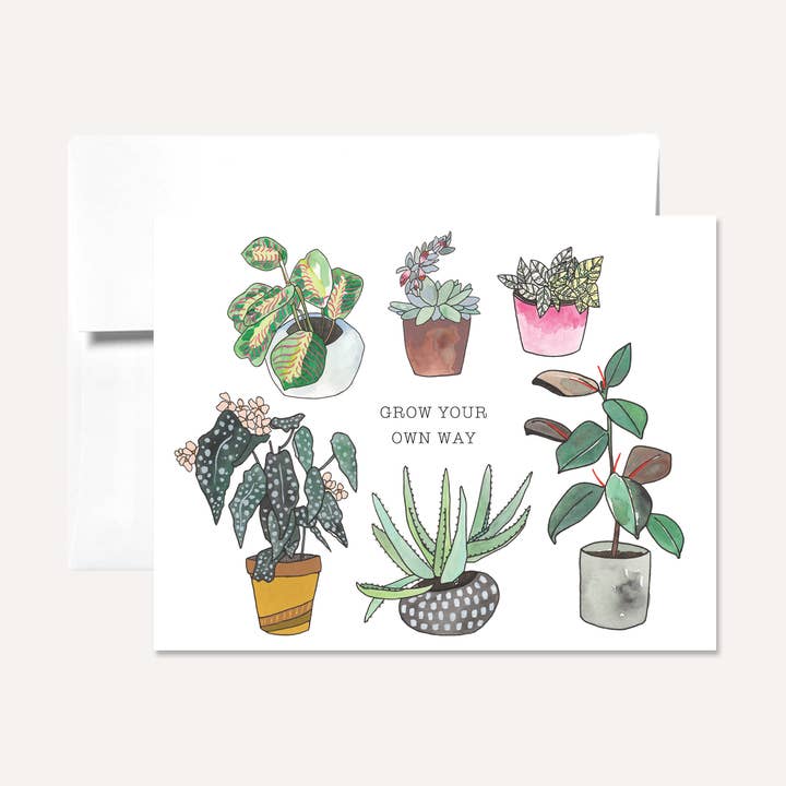 Persika Design Co. – wholesale Everyday greeting card – Grow Your Own Way Greeting Card0