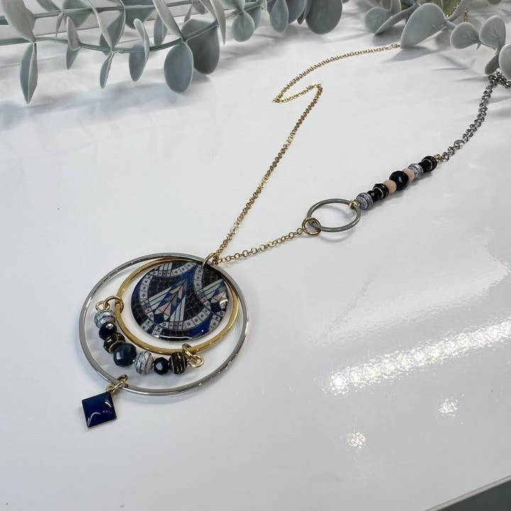 Tvåfärgad Lång Halsband Gatsby Gat0003 för wholesale av Miss Pompom