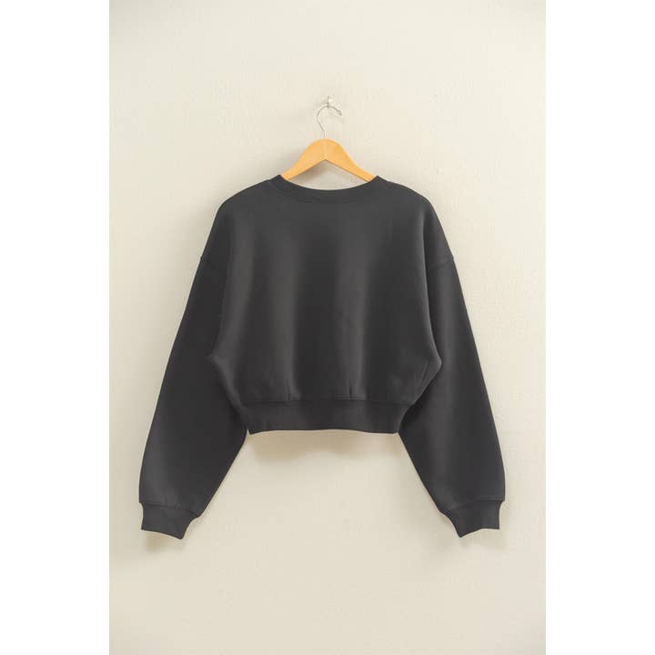 Double Zero - Wholesale Sweatshirt - Women's - Everyday Long Sleeve Cropped Sweatshirt7