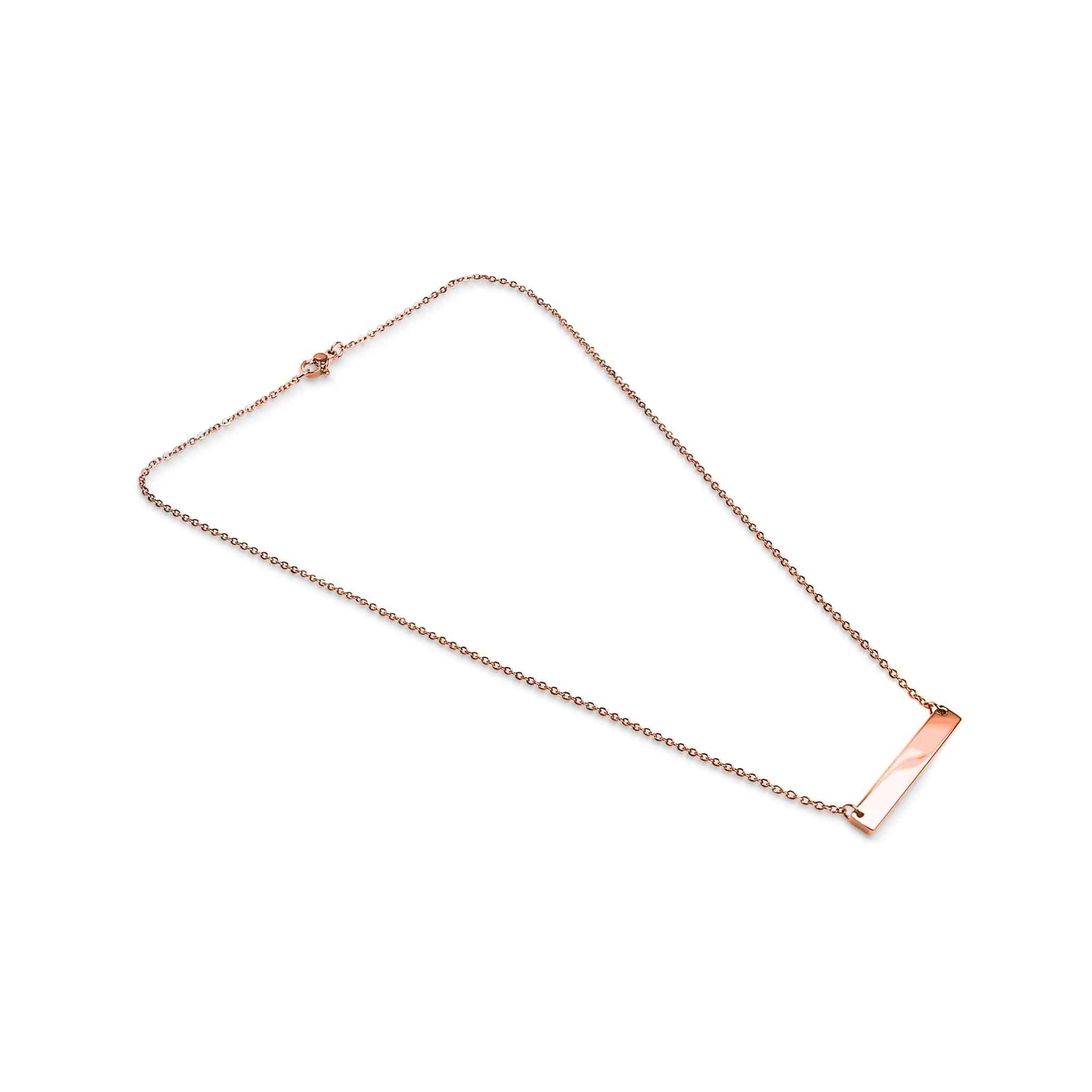 WJW - Wholesale Pendant/Charm Necklace - Polished Blank Stainless Steel Bar Necklace9