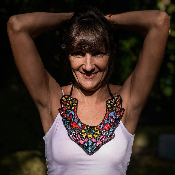 ENCHANTED GARDEN, colar de renda irlandesa por atacado de vireChic