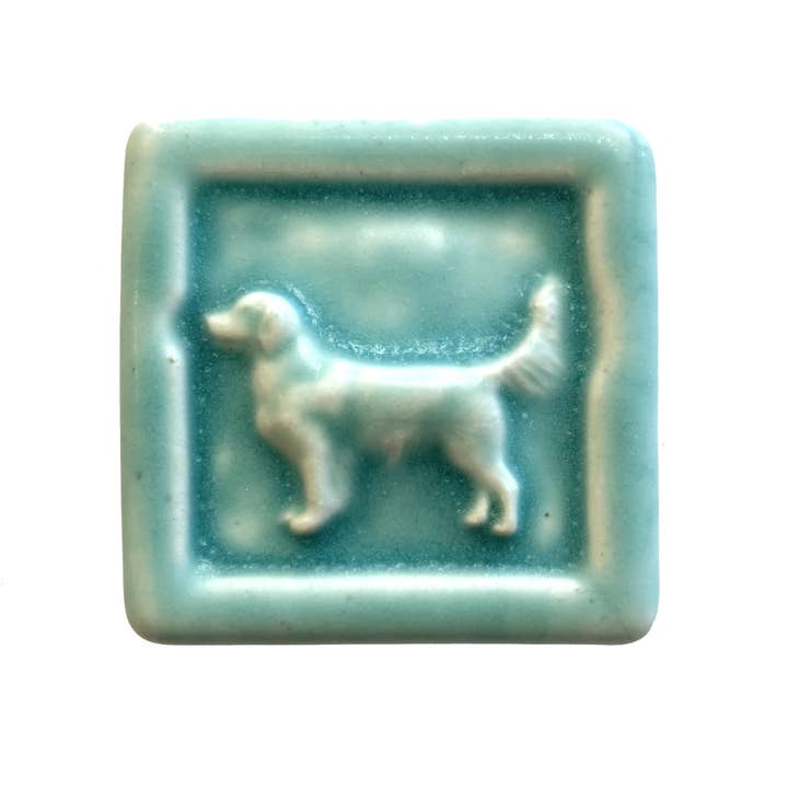 Carreau d'art Retriever 2x2 pour la vente par Whistling Frog Tile Inc.