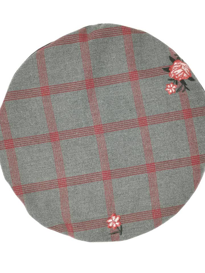 Schotse wollen baret met reliëf bloemen voor wholesale door Tétè Accessories