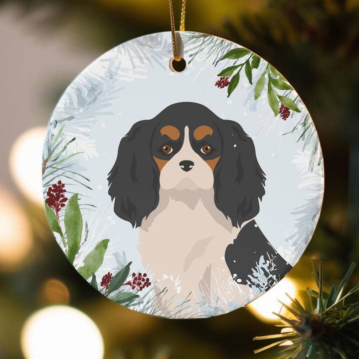 Cavalier KIngs Charles Spaniel Dog Christmas Ornaments for wholesale by Canine Companions