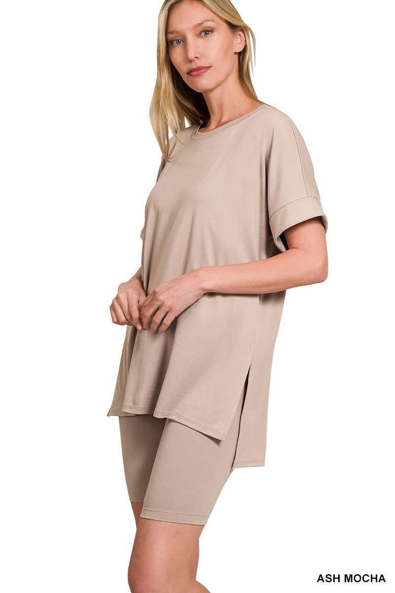 42POPS – wholesale Mjukisset – Dam – .Mikrofibertopp & Bikershorts 2-delat set32