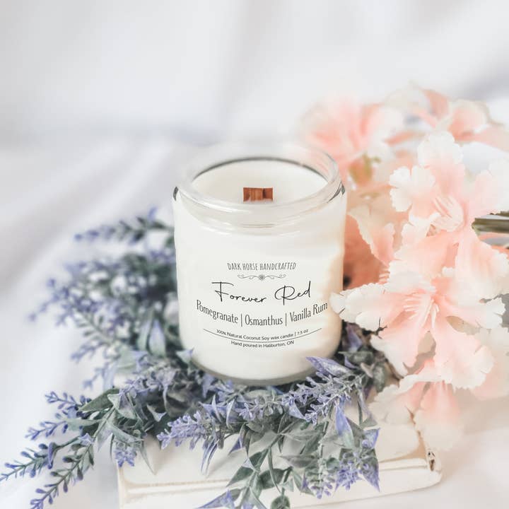 Dark Horse Handcrafted - Wholesale Jar/Filled Candle - Forever Red - Scented Soy Candle4