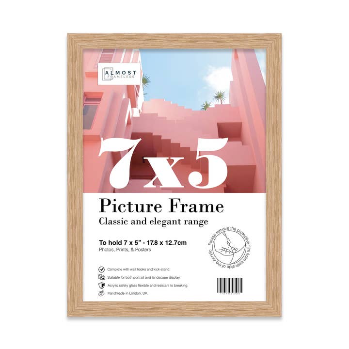 Oak 7x5 Picture Frame for wholesale by WholesaleFrames.co.uk