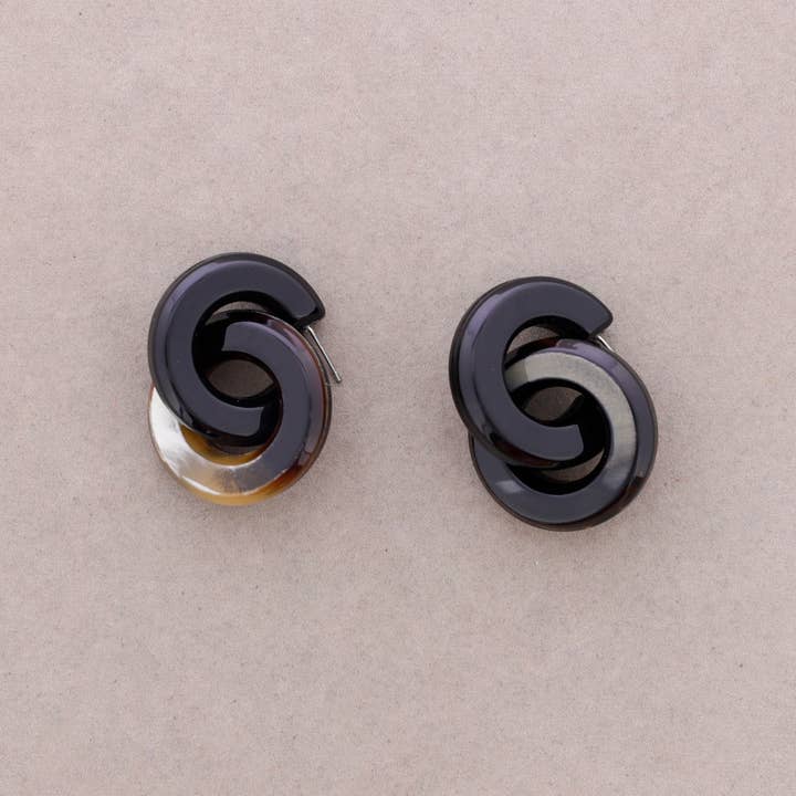 Sonata - Wholesale Snap Jewelry - Resin Ring Drop Earrings