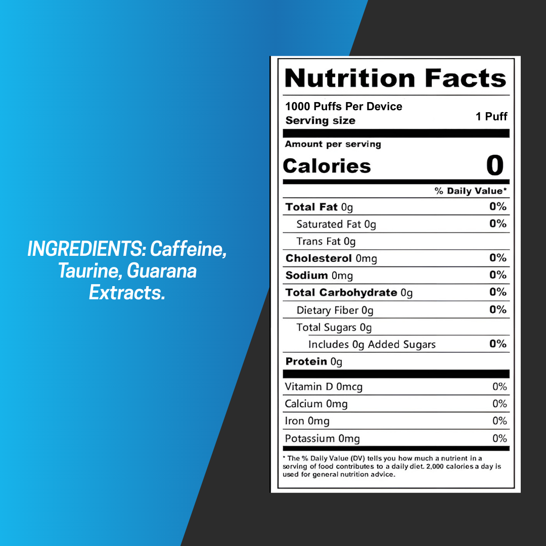 FKN Rich - Wholesale Oral Supplement/Vitamin - FKNRICH Caffeine Diffuser – Cool Mint – 1000 Puffs7