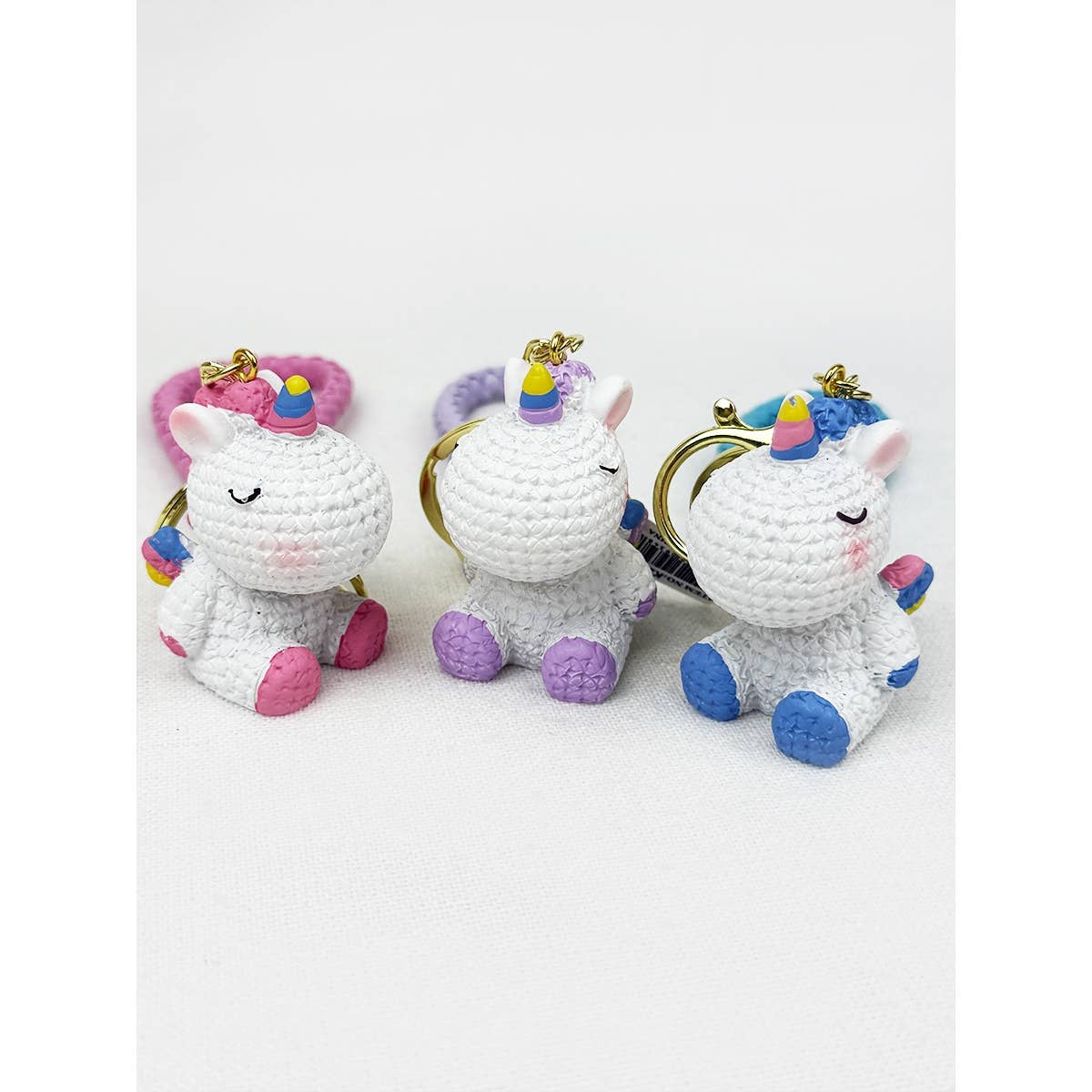 MIX COLOR Cute Unicorn Keychain for wholesale on Faire2