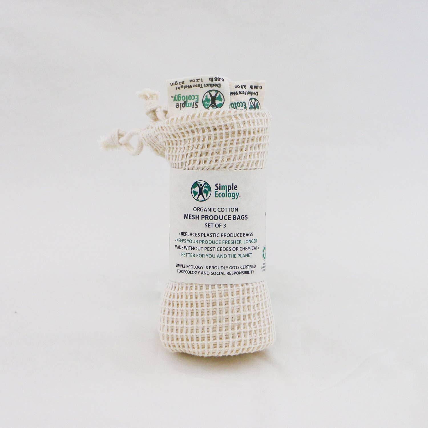 Simple Ecology - Wholesale Grocery/Shopping Bag - Organic Cotton Mesh Produce Bags - Simple Ecology2