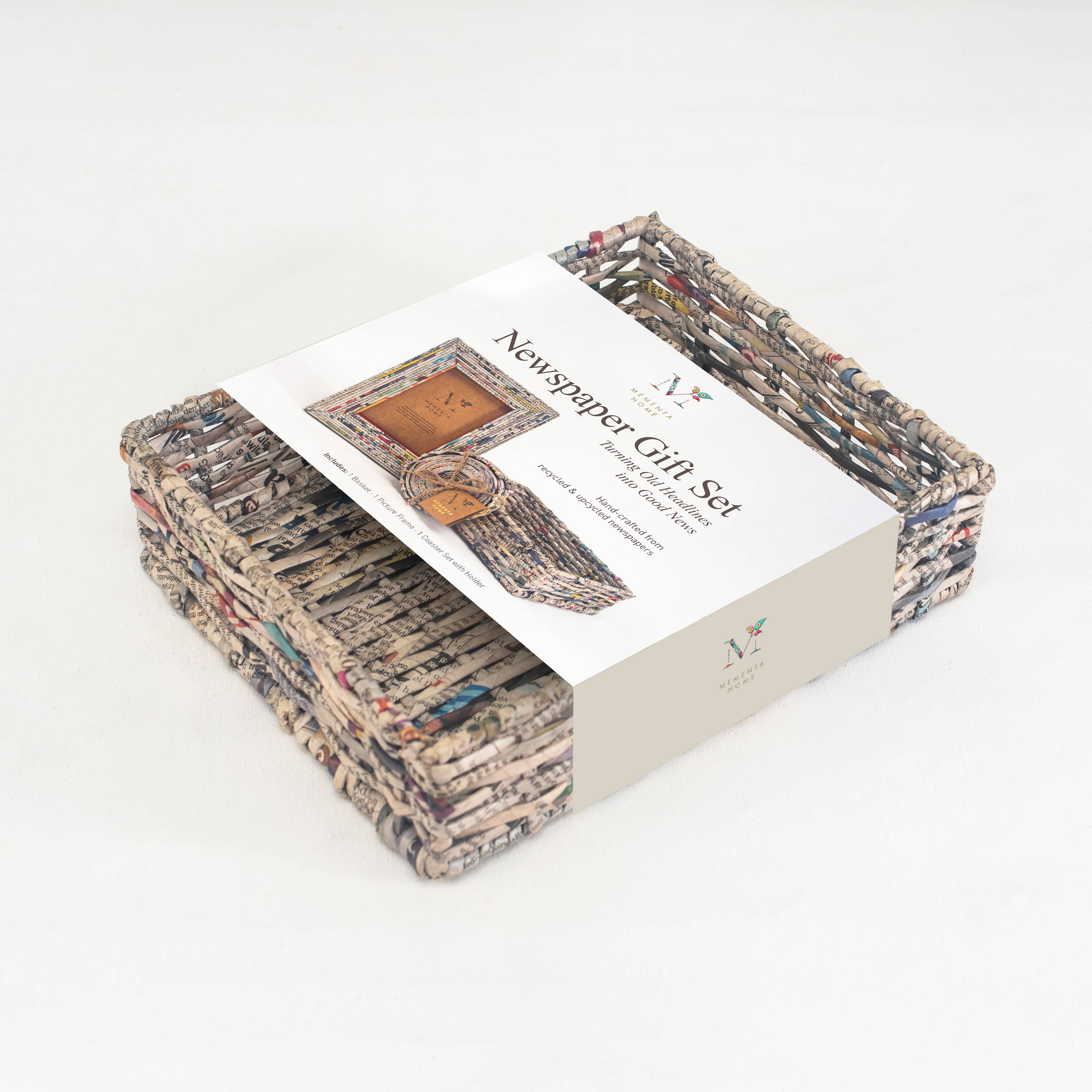 Mementa Home - Wholesale Gift Bag Set/Pack - Recycle Newspaper Gift Set2