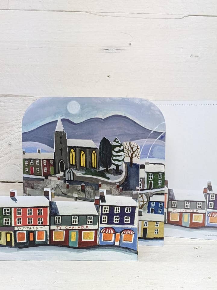 Town Concertina Card per la vendita all'ingrosso da parte di Driftwood Designs